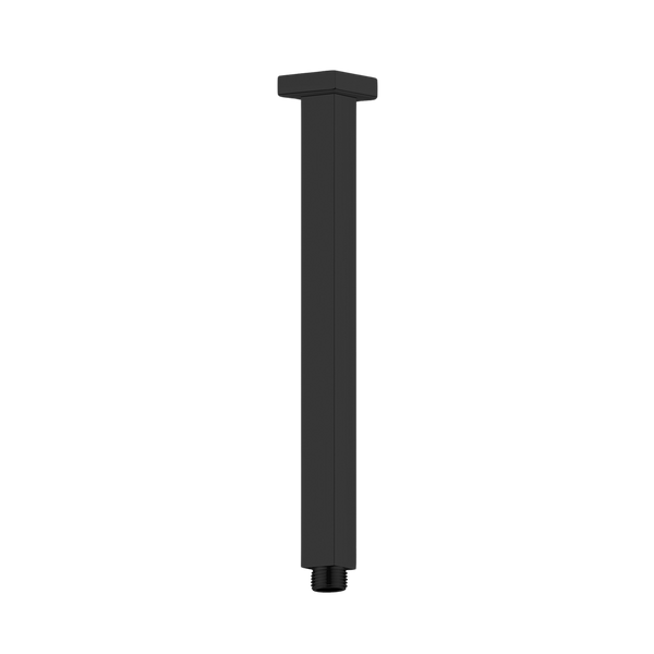 Square Ceiling Arm 450mm Length Matte Black