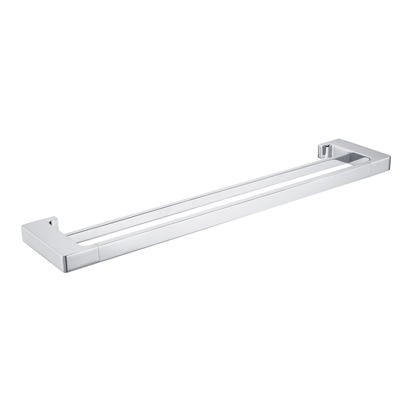 Pearl Double Towel Rail 600mm Chrome