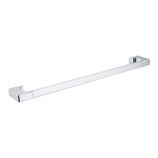 Pearl Single Towel Rail 800mm Chrome
