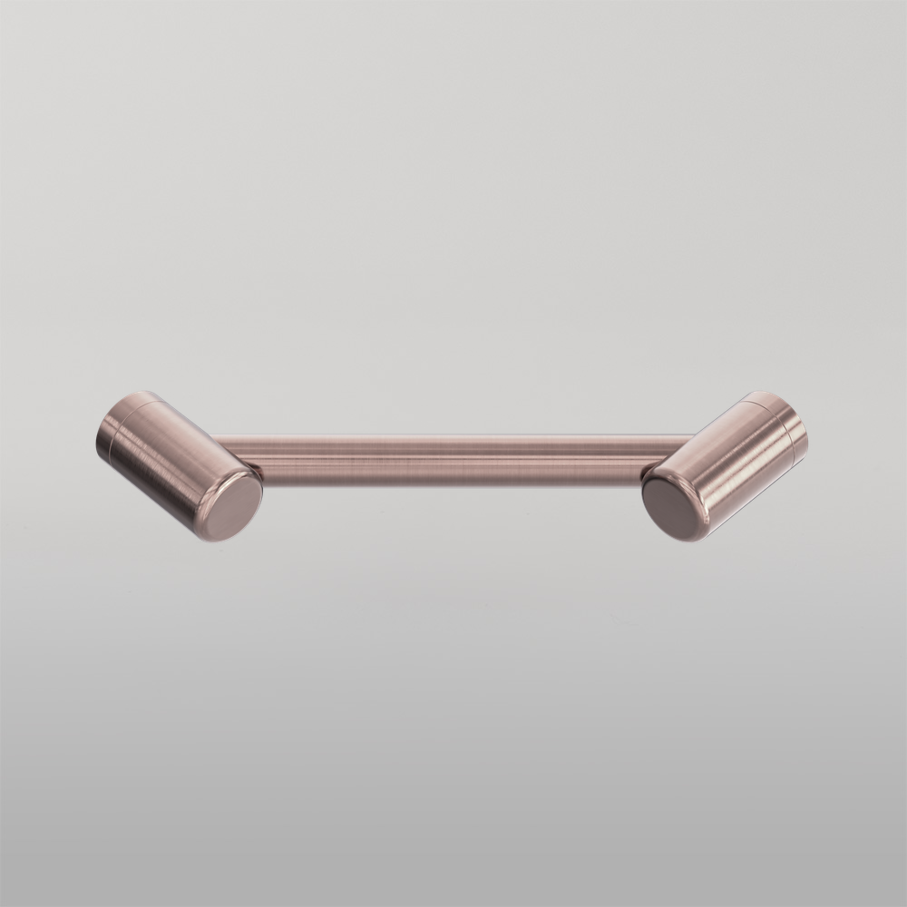 Mecca Care 25mm Footrest Corner Grab Rail 215mm Brushed Bronze