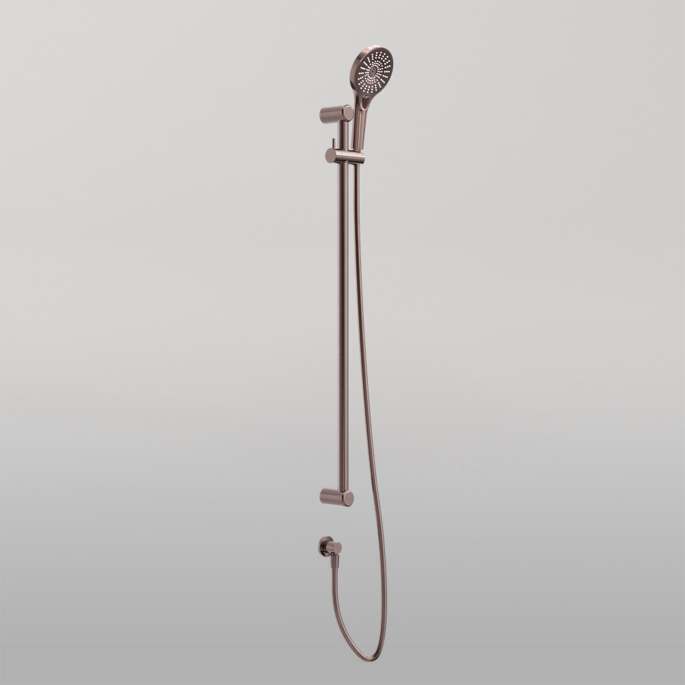 Mecca Care 25mm Grab Rail And Adjustable Shower Rail Set 900mm Brushed Bronze