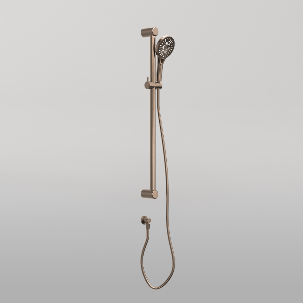 Mecca Care 32mm Grab Rail And Adjustable Shower Rail Set 900mm Brushed Bronze