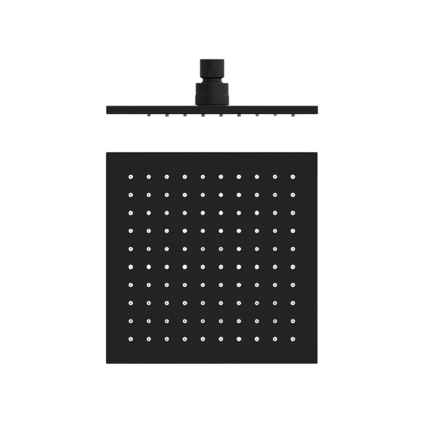 200mm Square Shower Head Matte Black