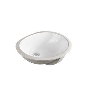 Oslo Undermount Oval Basin White - White