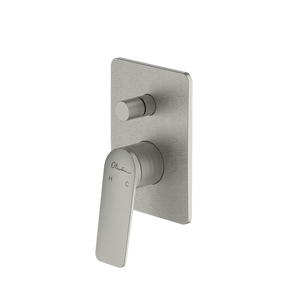 Paris Wall Mixer With Diverter Brushed Nickel - Brushed Nickel