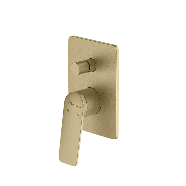 Paris Wall Mixer With Diverter Classic Gold