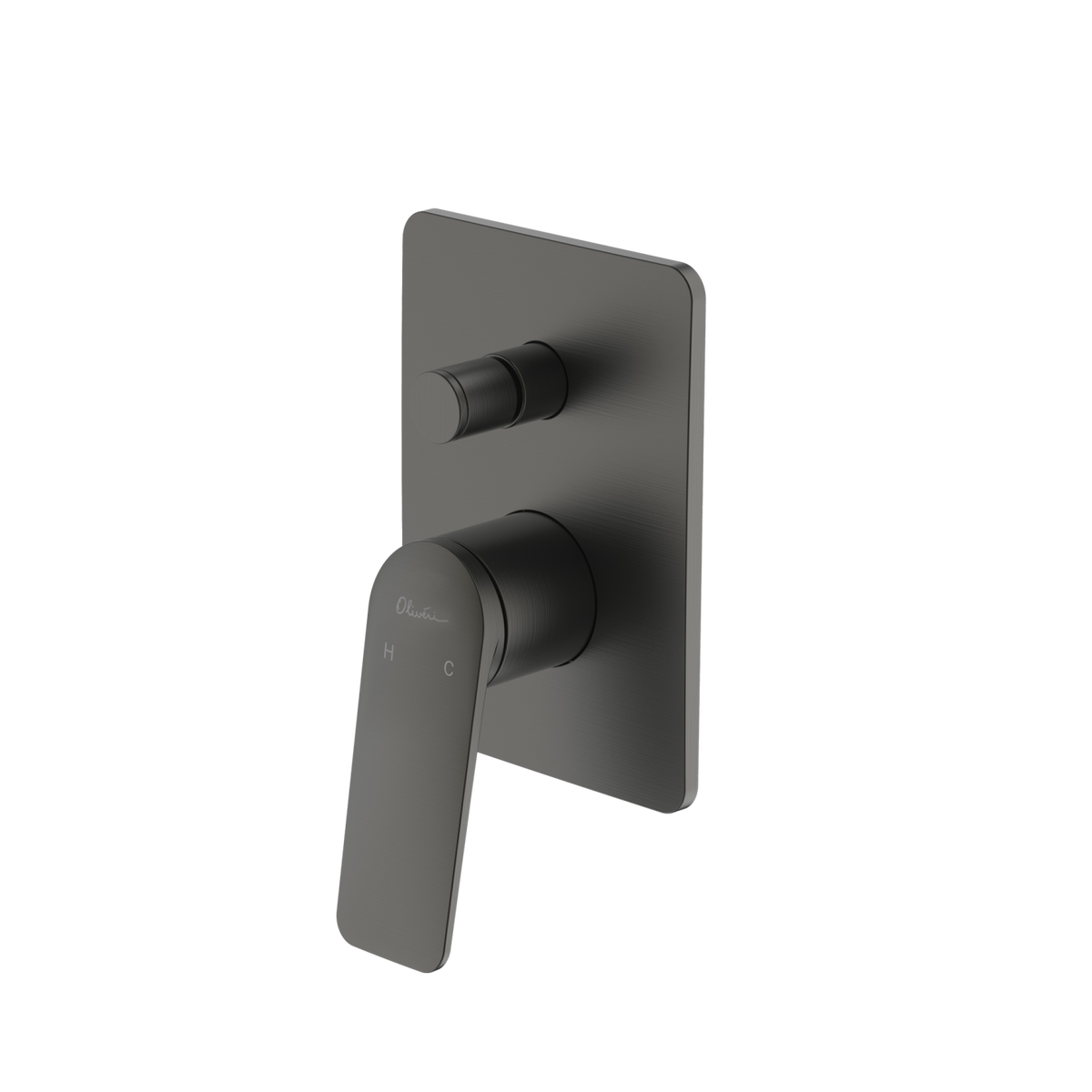 Paris Wall Mixer With Diverter Gunmetal