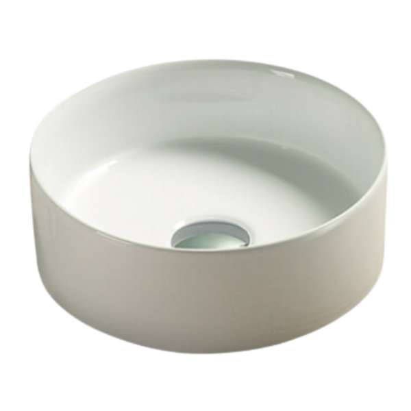 Nelly Matte White Circle Mini Basin