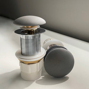 32mm Concrete Grey Pop Up Waste - Meteor Grey