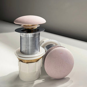 32mm Concrete Champagne Pink Pop Up Waste - Champagne Pink