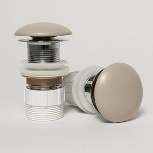 32mm Matte Ecru Sand Ceramic Pop Up Waste - 32mm Matte Sand
