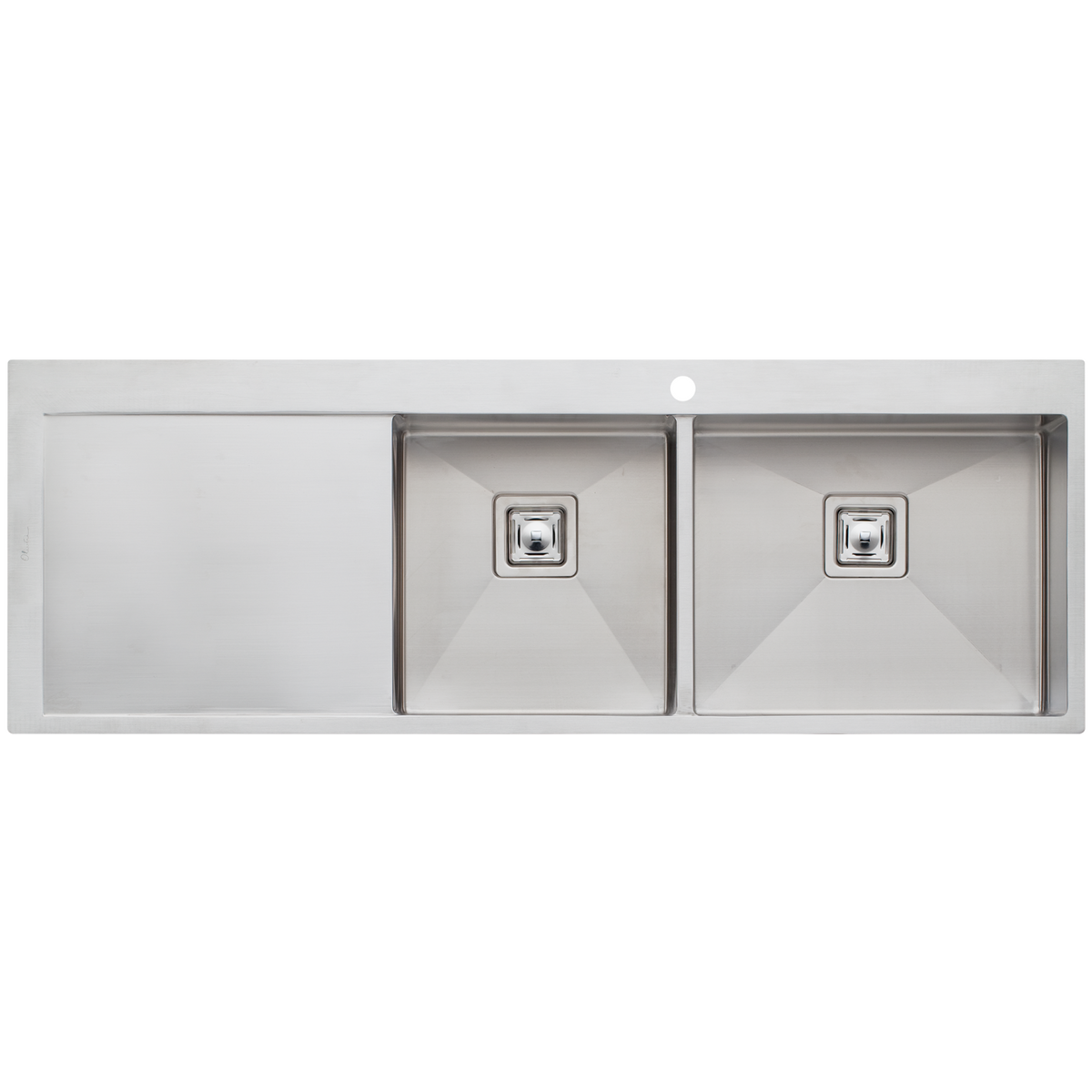 Professional Series 1 And 3/4 Bowl Topmount Sink With Drainer Right Stainless Steel