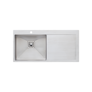 Professional Series Single Bowl Sink With Drainer Left Stainless Steel - Stainless Steel
