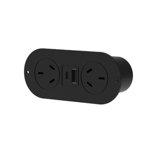 In-Drawer Power Point Black - Black