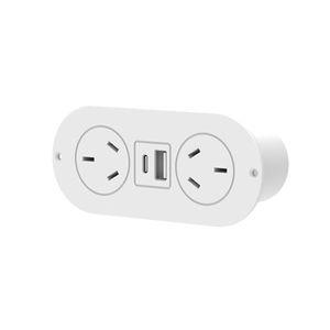 In-Drawer Power Point White - White