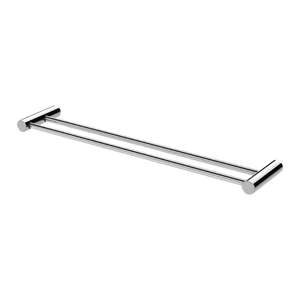 Vivid Slimline Double Towel Rail 600mm Chrome - Chrome