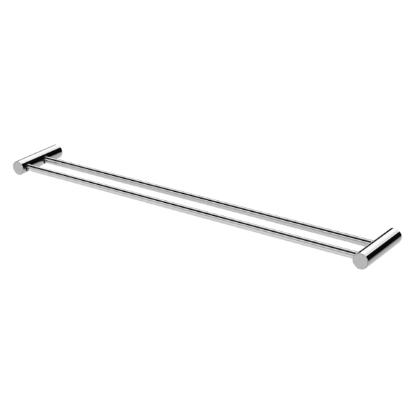 Vivid Slimline Double Towel Rail 800mm Chrome