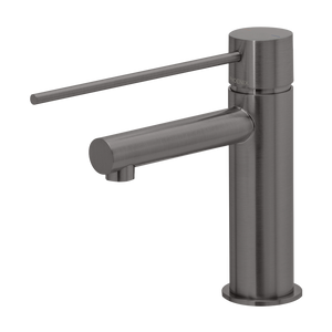 Vivid Slimline Basin Mixer with Extended Lever  Brushed Carbon - Brushed Carbon