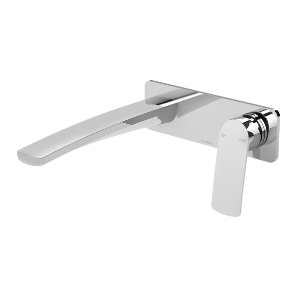 Mekko SwitchMix Wall Basin / Bath Mixer Set 200mm Fit-Off Kit Chrome