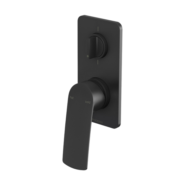 Mekko SwitchMix Shower / Bath Diverter Mixer Fit-Off Kit  Matte Black