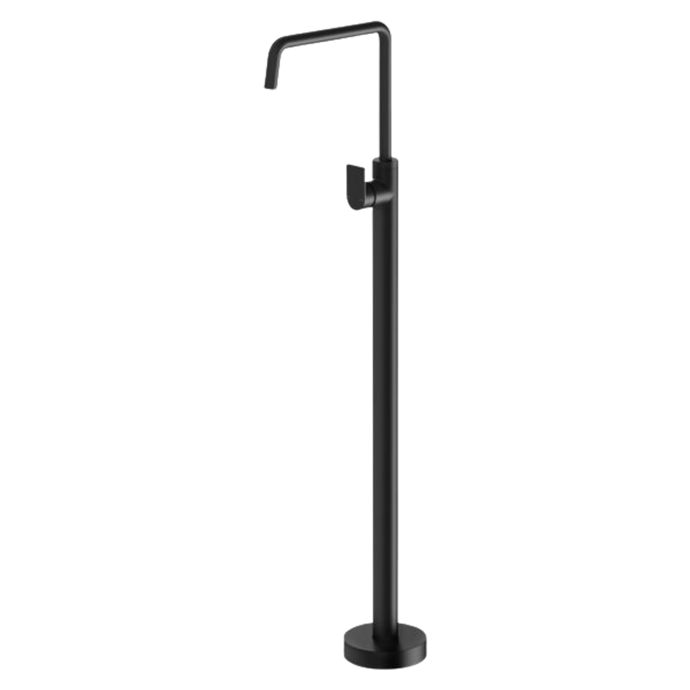 Mekko Floor Mounted Bath Mixer Matte Black