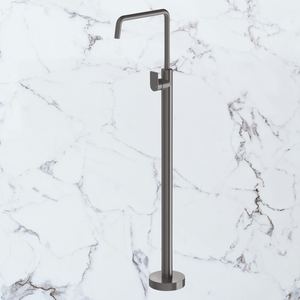 Mekko Floor Mounted Bath Mixer Brushed Carbon - Brushed Carbon