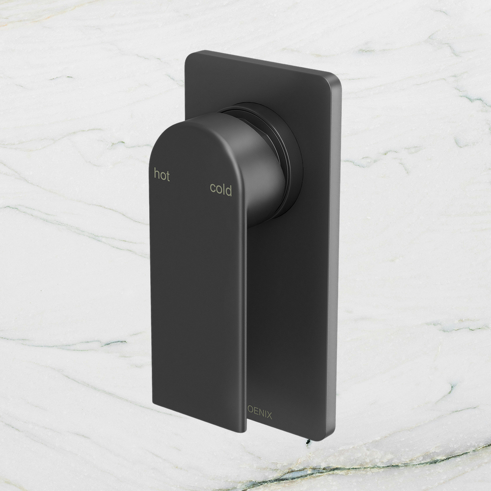 Teel SwitchMix Shower / Wall Mixer Fit-Off Kit  Matte Black
