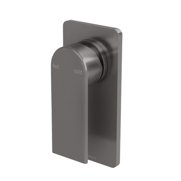 Teel SwitchMix Shower / Wall Mixer Fit-Off Kit  Brushed Carbon