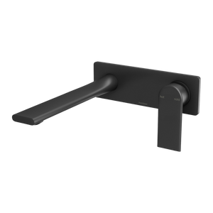 Teel SwitchMix Wall Basin / Bath Mixer Set 200mm Fit-Off Kit Matte Black - Matte Black