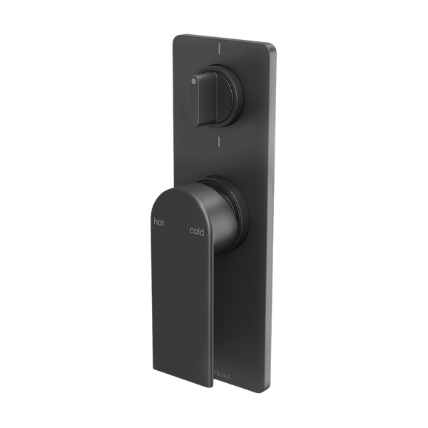 Teel SwitchMix Shower / Bath Diverter Mixer Fit-Off Kit  Matte Black
