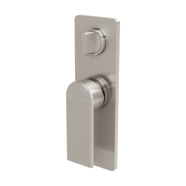 Teel SwitchMix Shower / Bath Diverter Mixer Fit-Off Kit  Brushed Nickel
