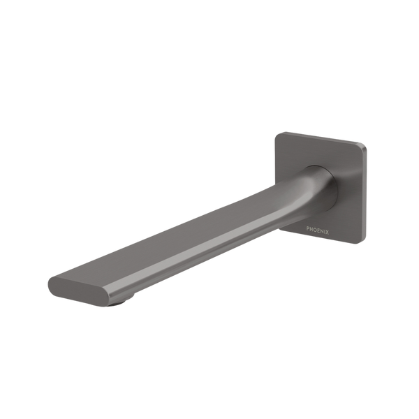 Teel Wall Basin Outlet 200mm Brushed Carbon