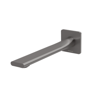 Teel Wall Basin Outlet 200mm Brushed Carbon - Brushed Carbon