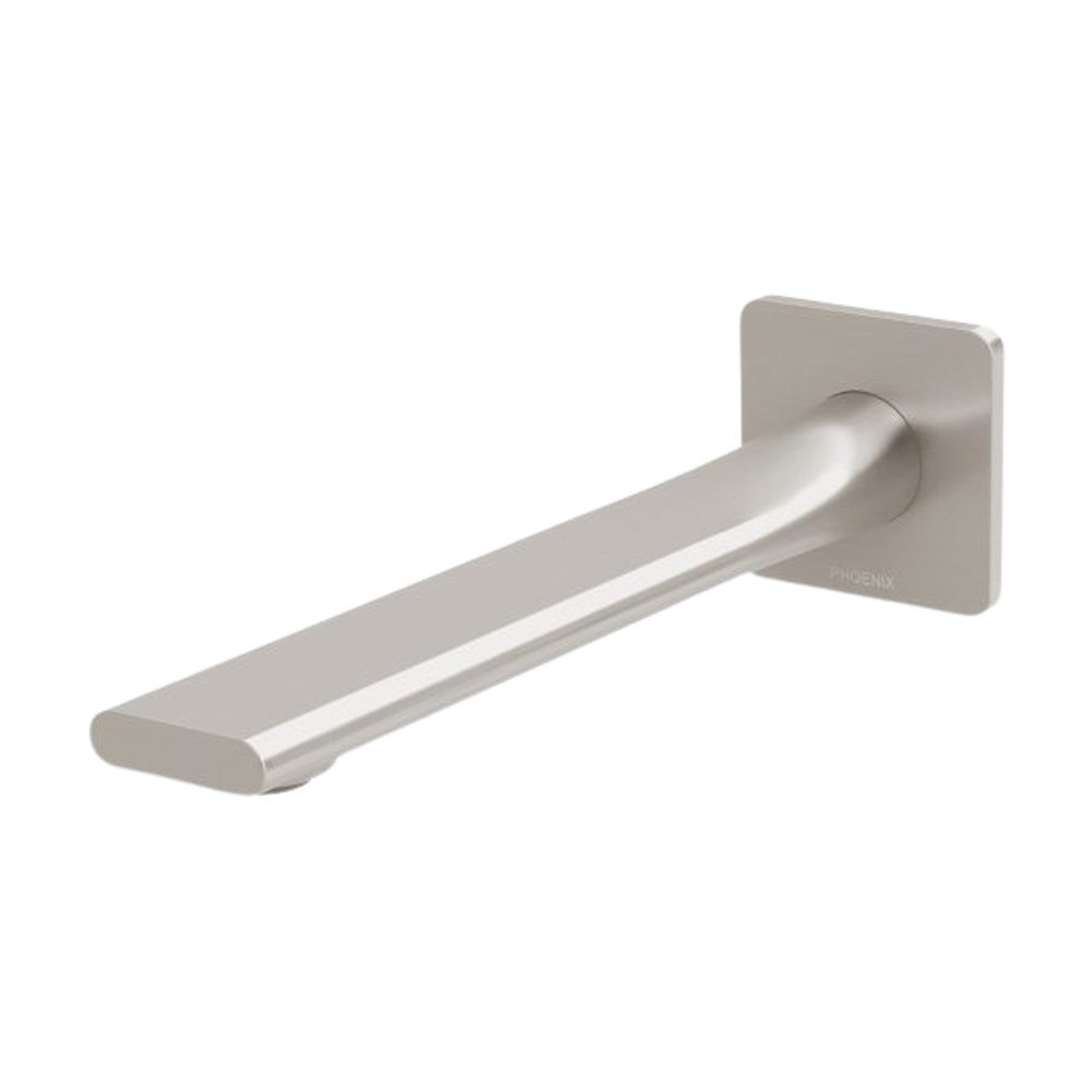 Teel Wall Bath Outlet 200mm Brushed Nickel