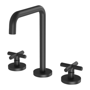 Vivid Slimline Plus Basin Set Matte Black - Matte Black