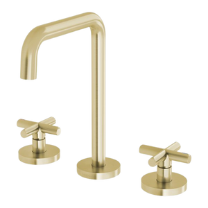 Vivid Slimline Plus Basin Set Brushed Gold - Brushed Gold