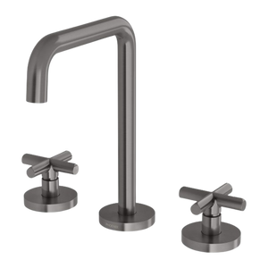 Vivid Slimline Plus Basin Set Brushed Carbon - Brushed Carbon