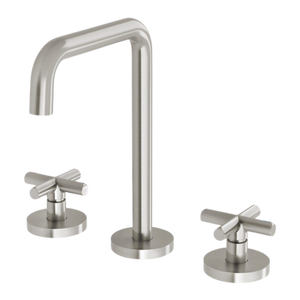 Vivid Slimline Plus Basin Set Brushed Nickel - Brushed Nickel