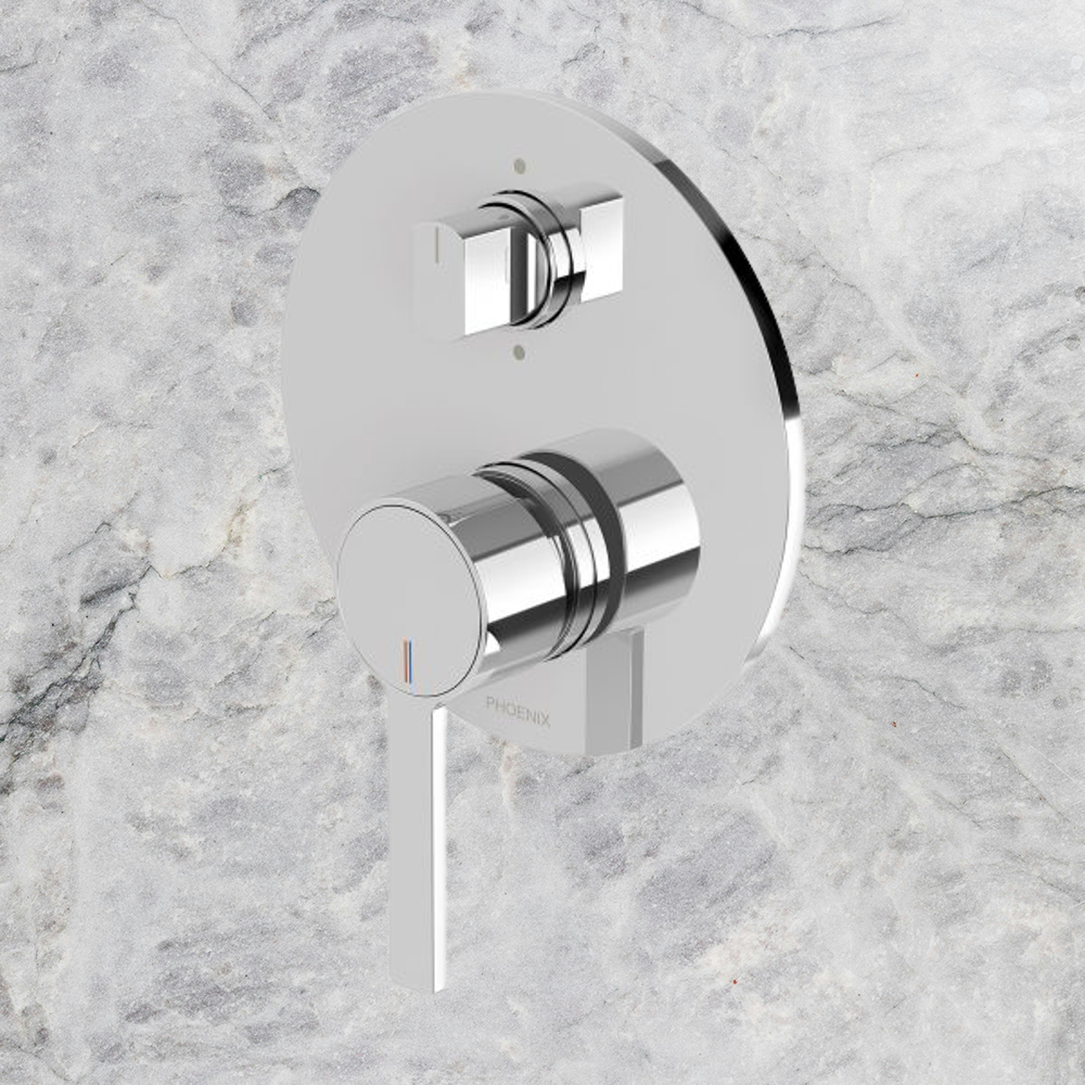 Lexi MKII Wall Shower / Bath Diverter Mixer  Chrome