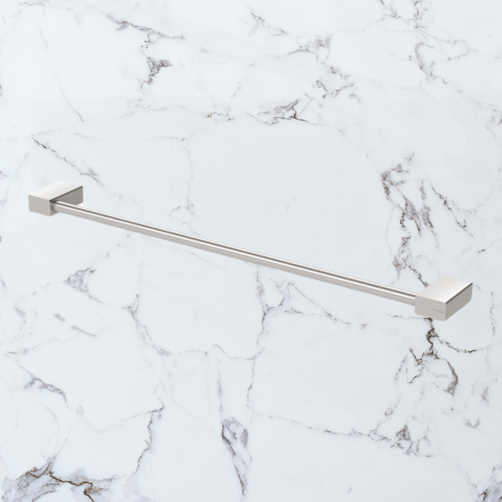 Lexi MKII Single Towel Rail 600mm Brushed Nickel