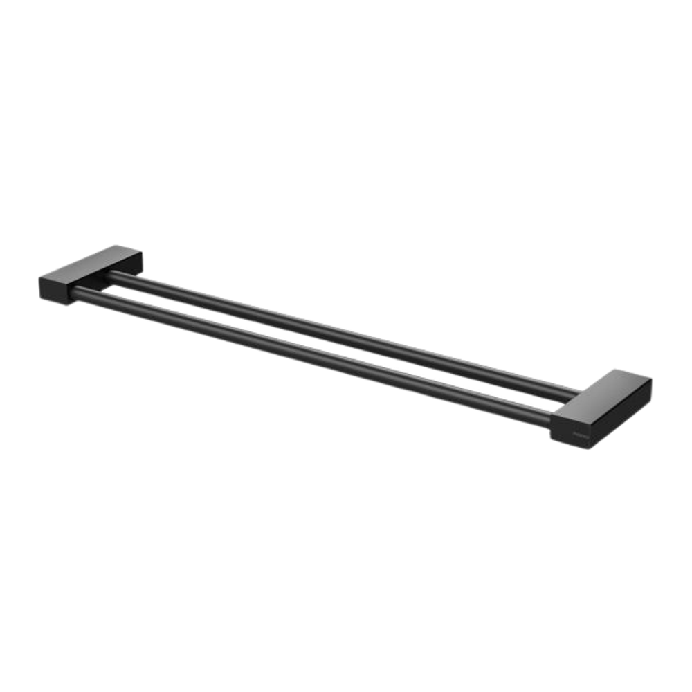 Lexi MKII Double Towel Rail 600mm  Matte Black
