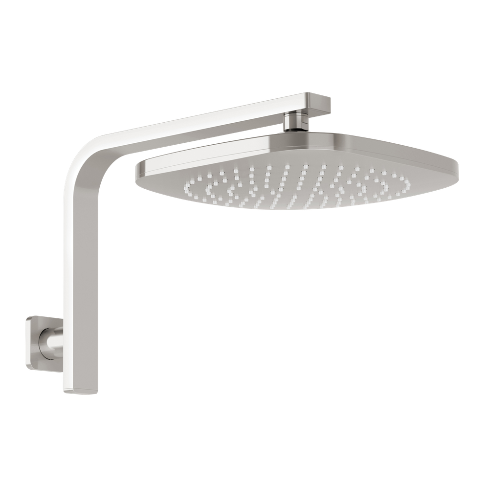 Nuage High-Rise Shower Arm & Rose Brushed Nickel