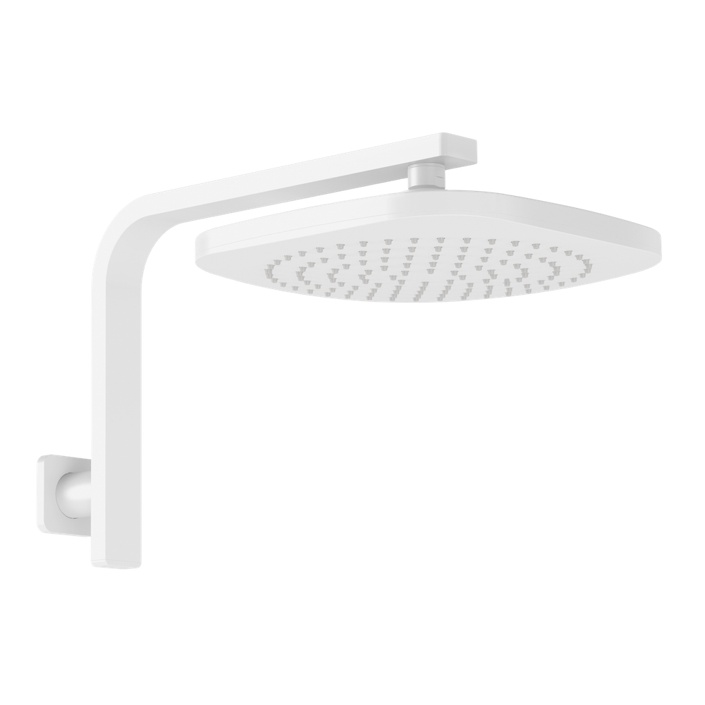 Nuage High-Rise Shower Arm & Rose Matte White