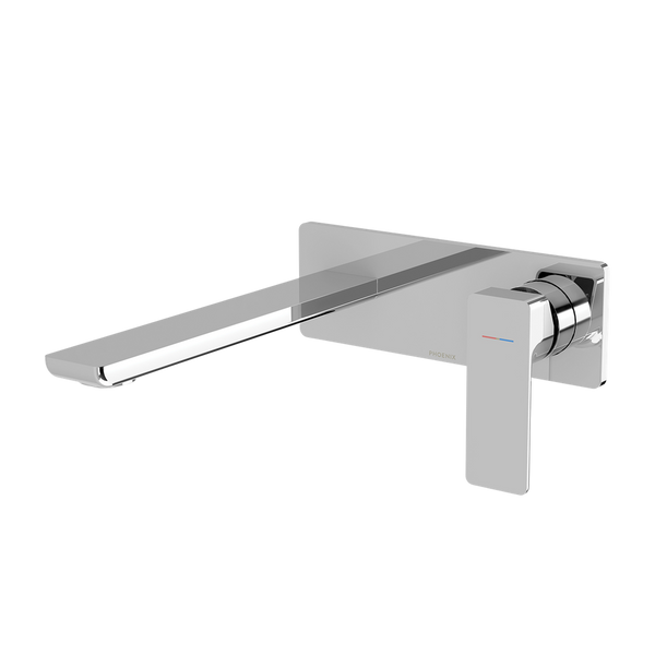 Gloss MKII SwitchMix Wall Basin / Bath Mixer Set 200mm Fit-Off Kit   Chrome