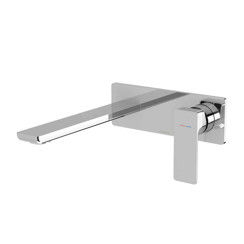 Gloss MKII SwitchMix Wall Basin / Bath Mixer Set 200mm Fit-Off Kit   Chrome