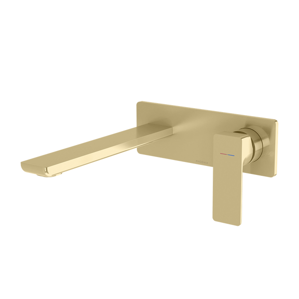 Gloss MKII SwitchMix Wall Basin / Bath Mixer Set 200mm Fit-Off Kit   Brushed Gold