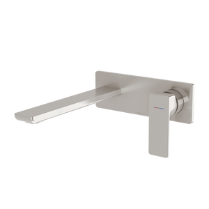 Gloss MKII SwitchMix Wall Basin / Bath Mixer Set 200mm Fit-Off Kit   Brushed Nickel - Brushed Nickel
