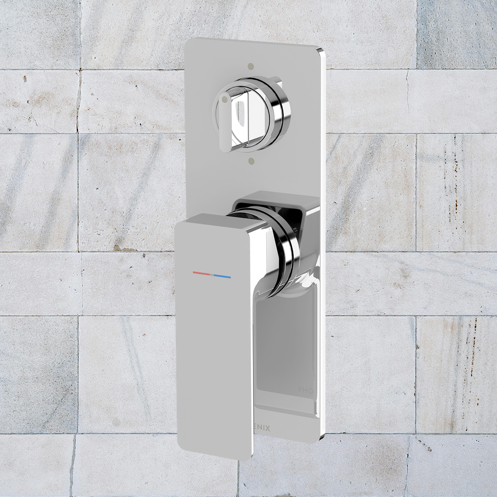 Gloss MKII SwitchMix Shower / Bath Diverter Mixer Fit-Off Kit   Chrome