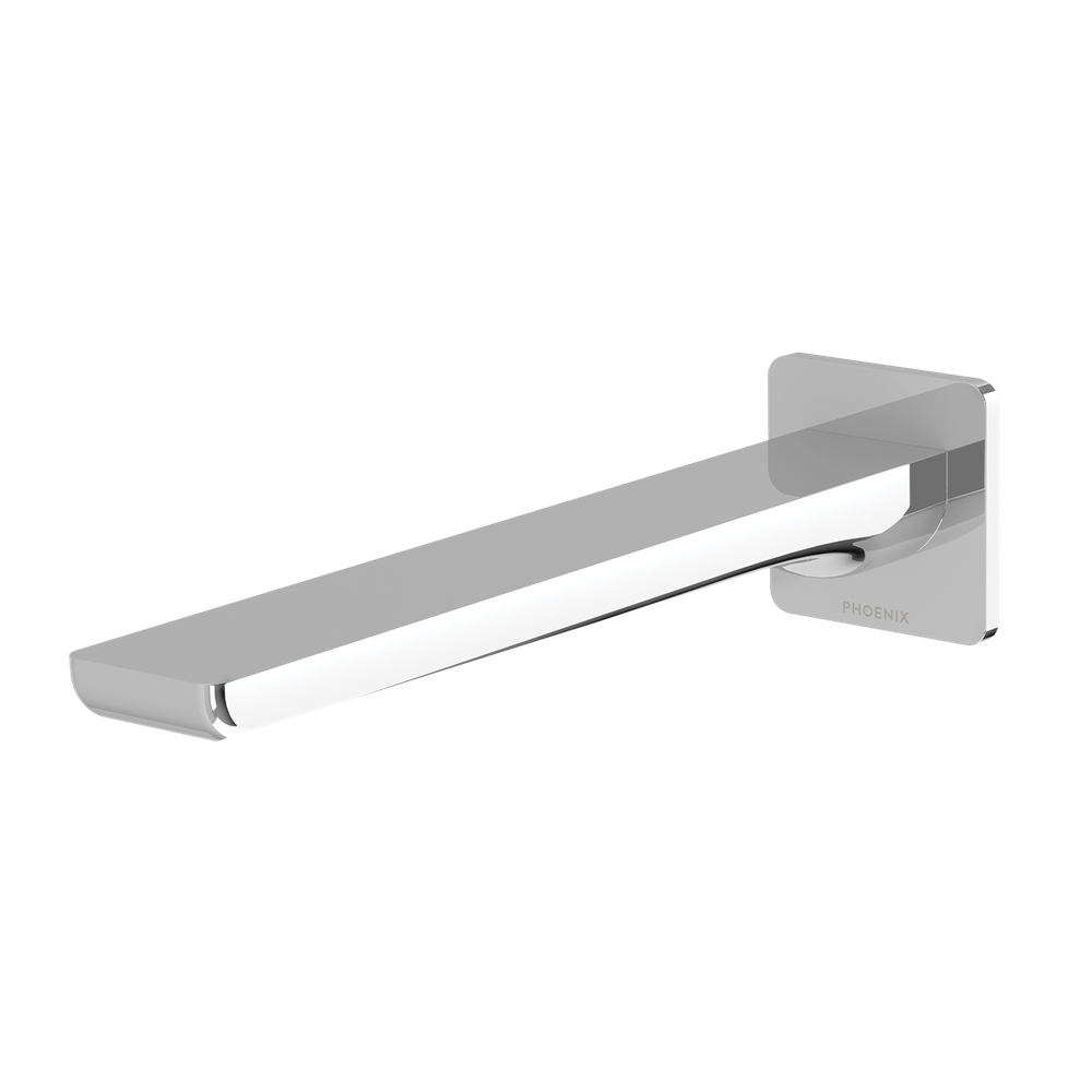 Gloss MKII Wall Basin / Bath Outlet 200mm  Chrome