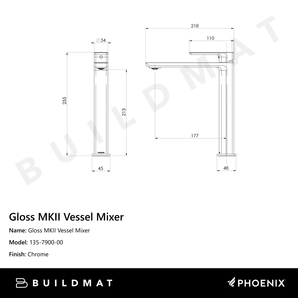 Gloss MKII Vessel Mixer Chrome